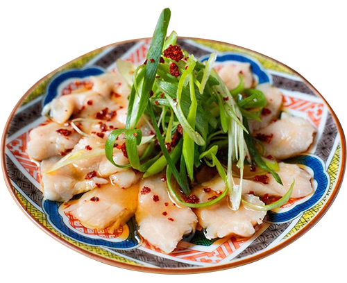 ミノ薄造り炙り